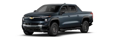 2025 Chevy silverado EV LT trim-exclusive Blue Smoke Metallic