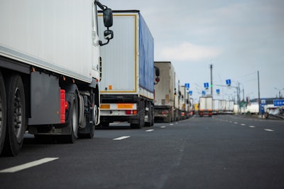 Trucks at border