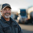 smiling truck driver