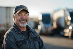 smiling truck driver