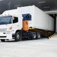 Refrigerated commercial truck parked