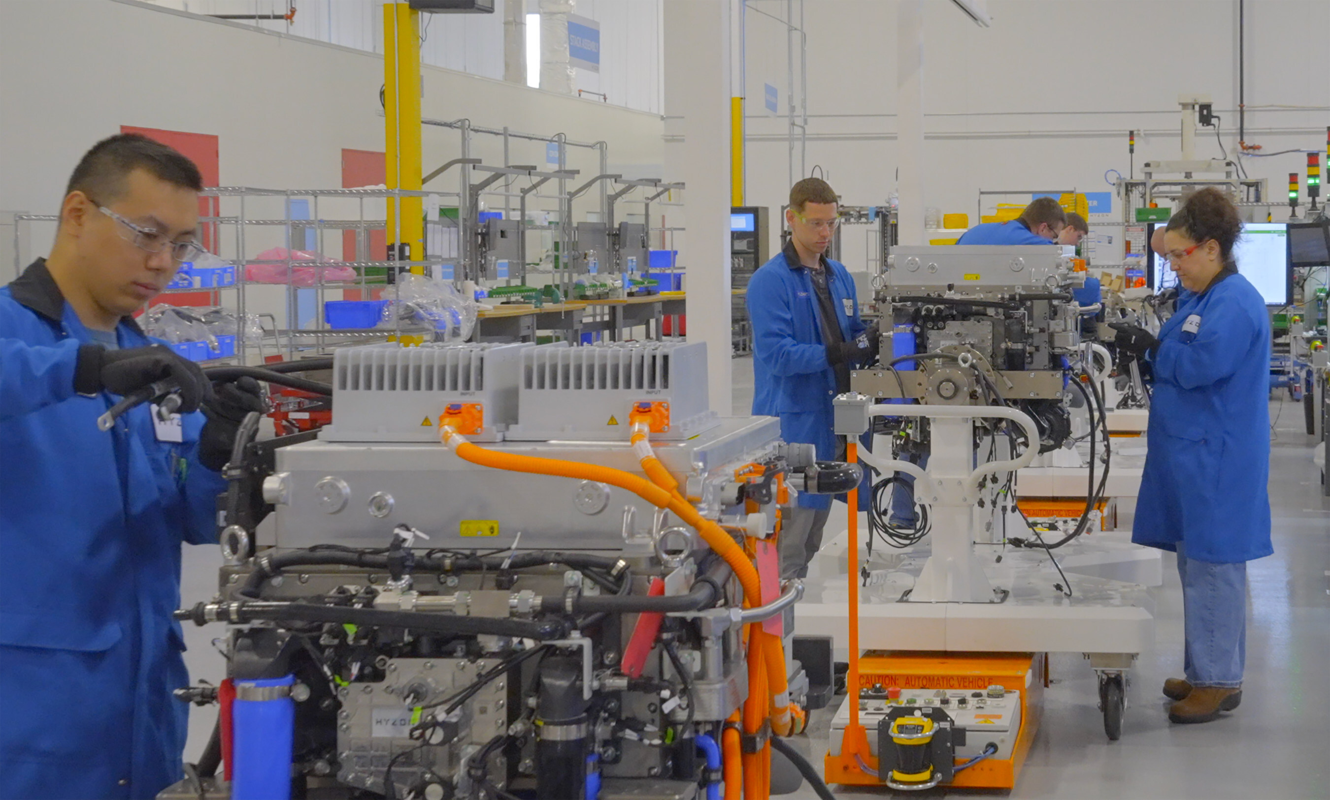 People working in a factory