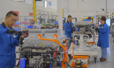 People working in a factory