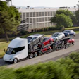 Tesla Semi hauling Cybertruck