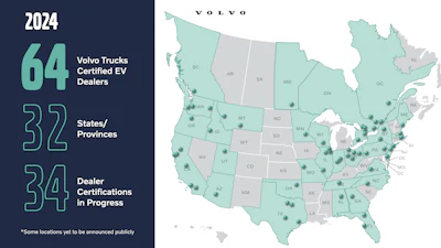 A chart showing certified electric vehicle locations