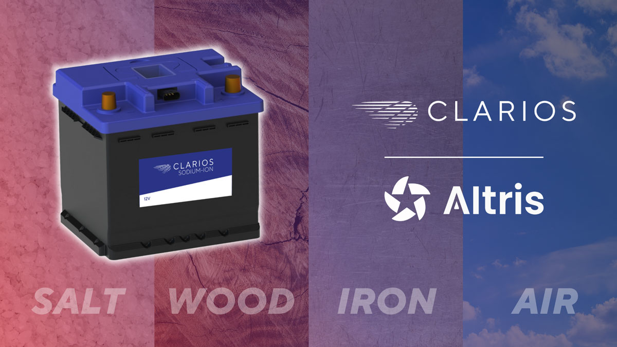 Clarios and Altris sodium-ion battery partnership