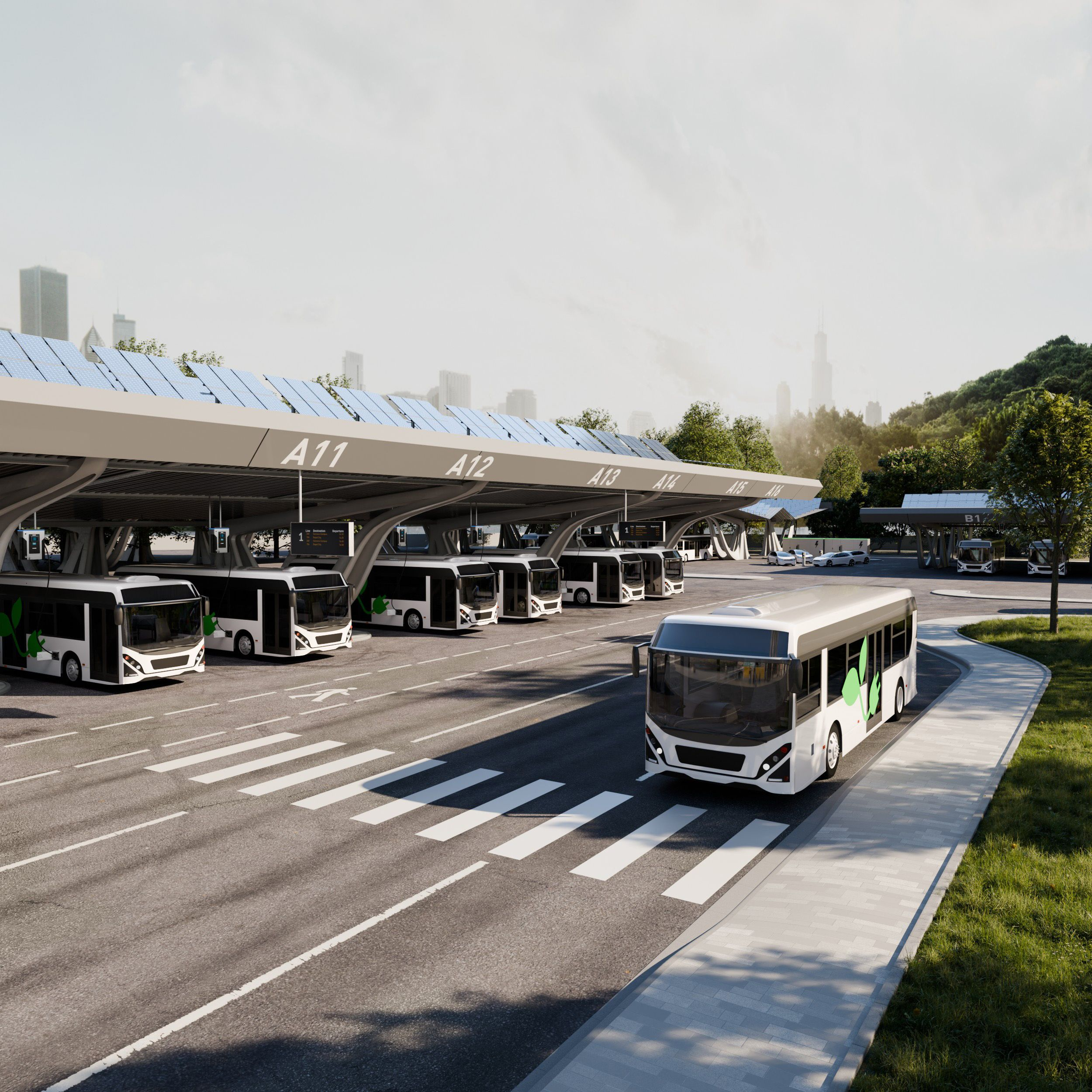 Siemens Depot360 EV bus fleet