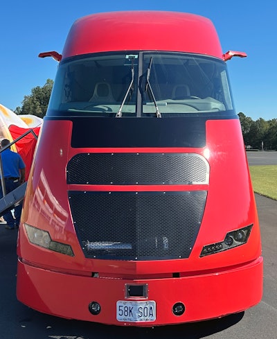 front of Shell Starship tractor