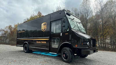 UPS electric delivery truck