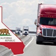 semi truck and state of California