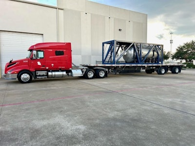 loaded Fluker Transportation truck