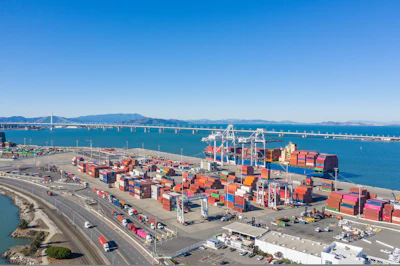 Port of Oakland birds-eye view