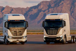 Nikola BEV and FCEV parked outside