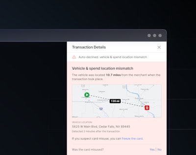 Vehicle And Spend Location Mismatch