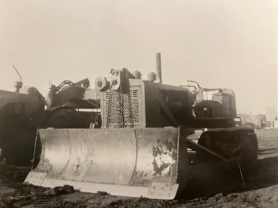 1963 black and white photo 1954 Allis-Chalmers HD-15 dozer