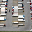 parking lot of trucks