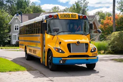 Lion Electric school bus parked