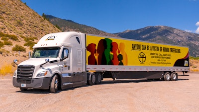 ITS Logistics truck with TAT trailer