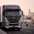 Nikola BEV semi on main road