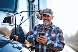 truck driver on the phone