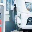 Commercial electric truck charging