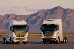 Nikola semis parked
