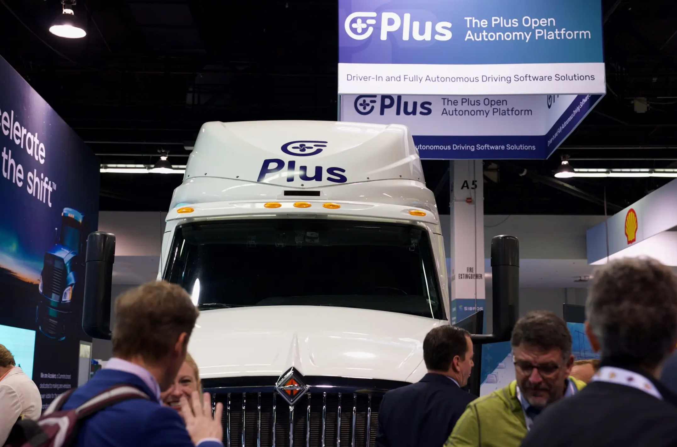 Plus truck at conference