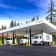 Trucks charging at Voltera station