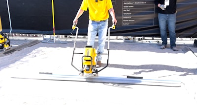dewalt powershift screed being operated