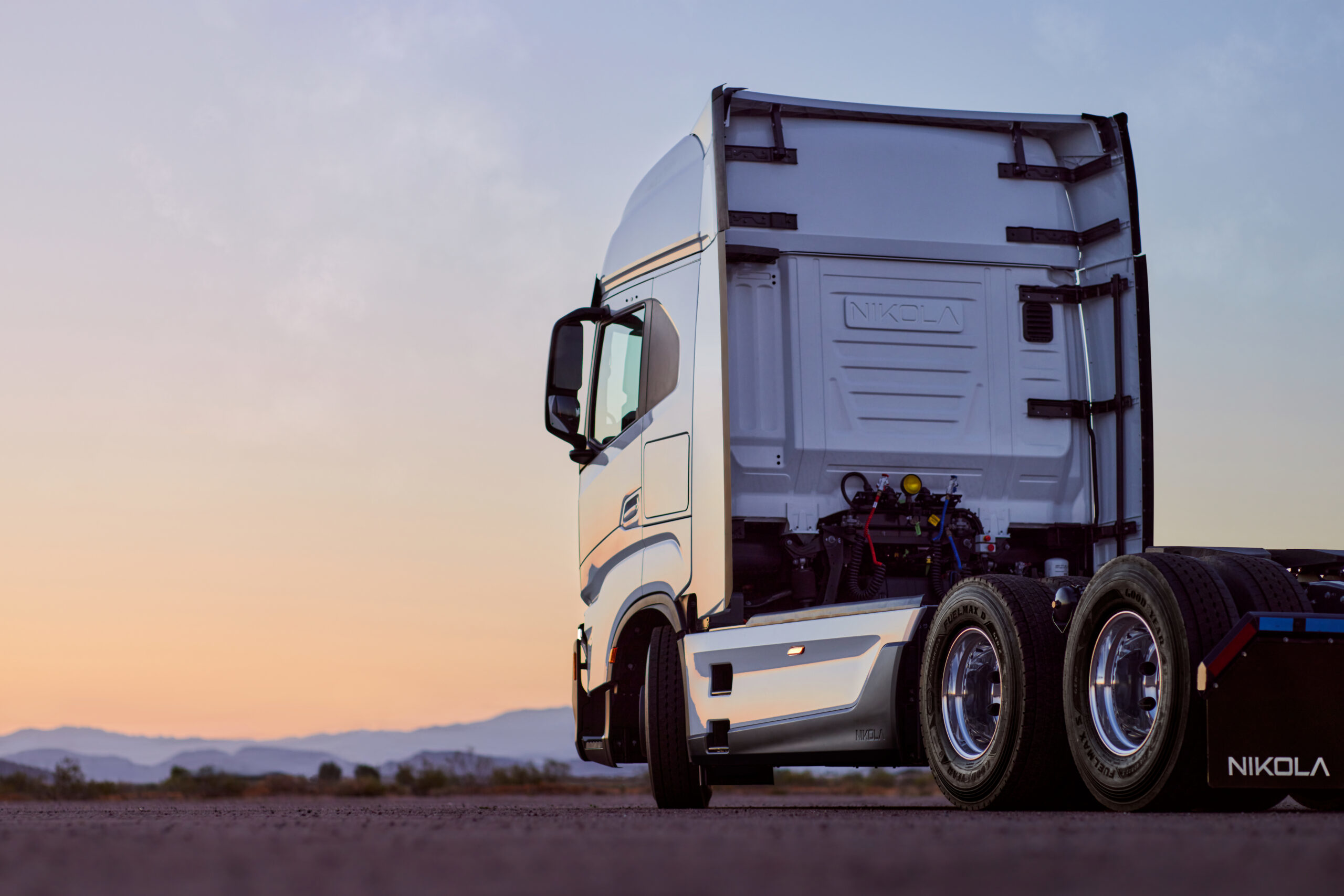 Nikola BEV 2.0 Class 8 semi parked