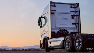 Nikola BEV 2.0 Class 8 semi parked