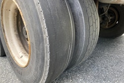Bald trailer tires at inspection