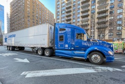 Landstar truck in New York City