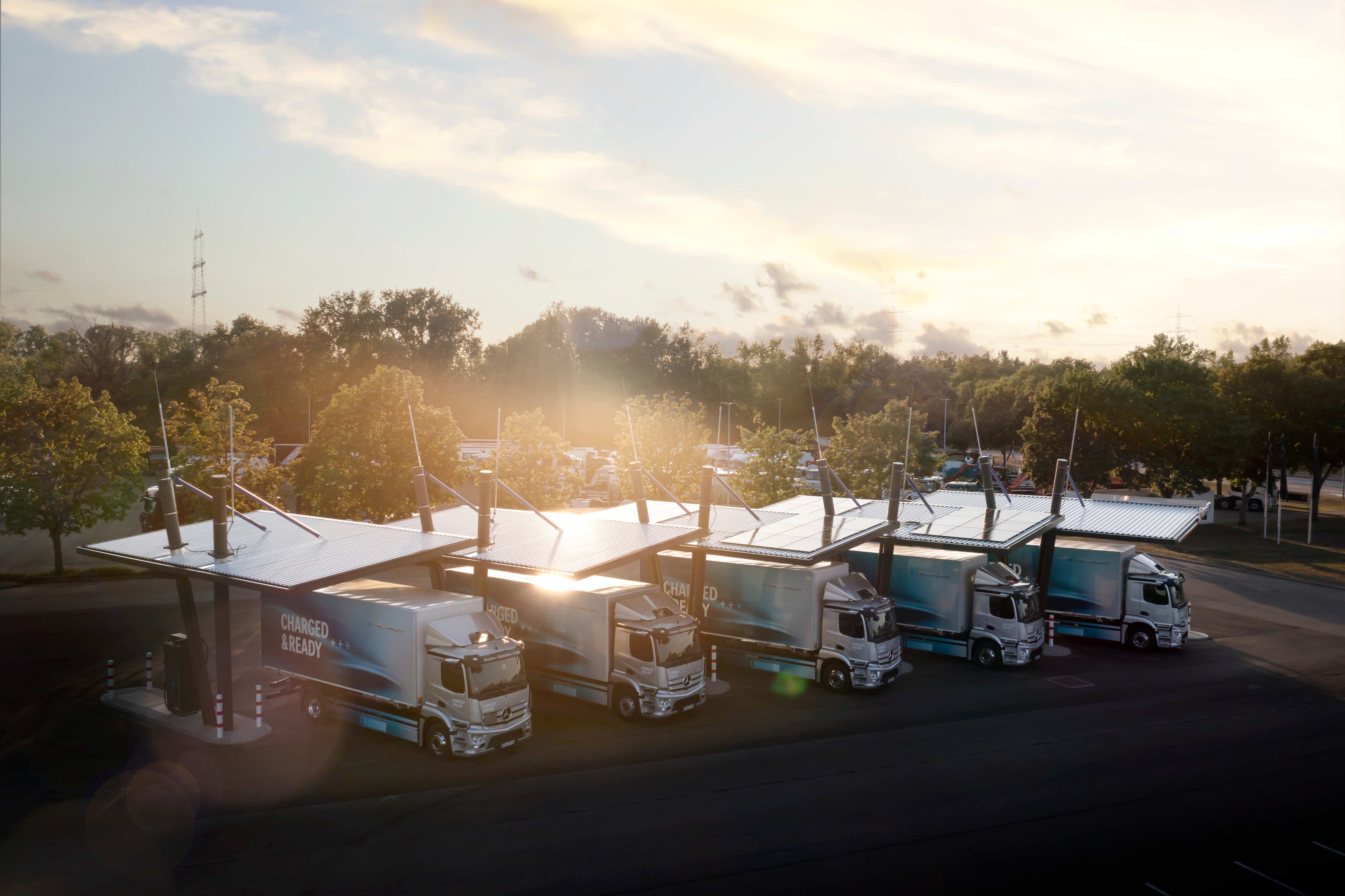 Daimler Truck's European charging depot