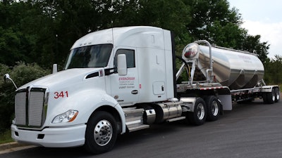 Evergreen transport truck