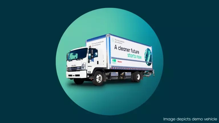 A demo of the Isuzu-Accelera medium duty F-series truck
