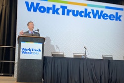 Robert Fry speaks at NTEA's Work Truck Show