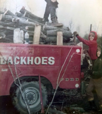 Todd Cotier as a boy