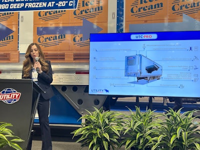 Amanda Bennett, Utility Trailer Manufacturing director at the Technology & Maintenance Council (TMC) Annual Meeting in Nashville Tuesday.