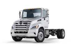 Hino Motors truck chassis parked