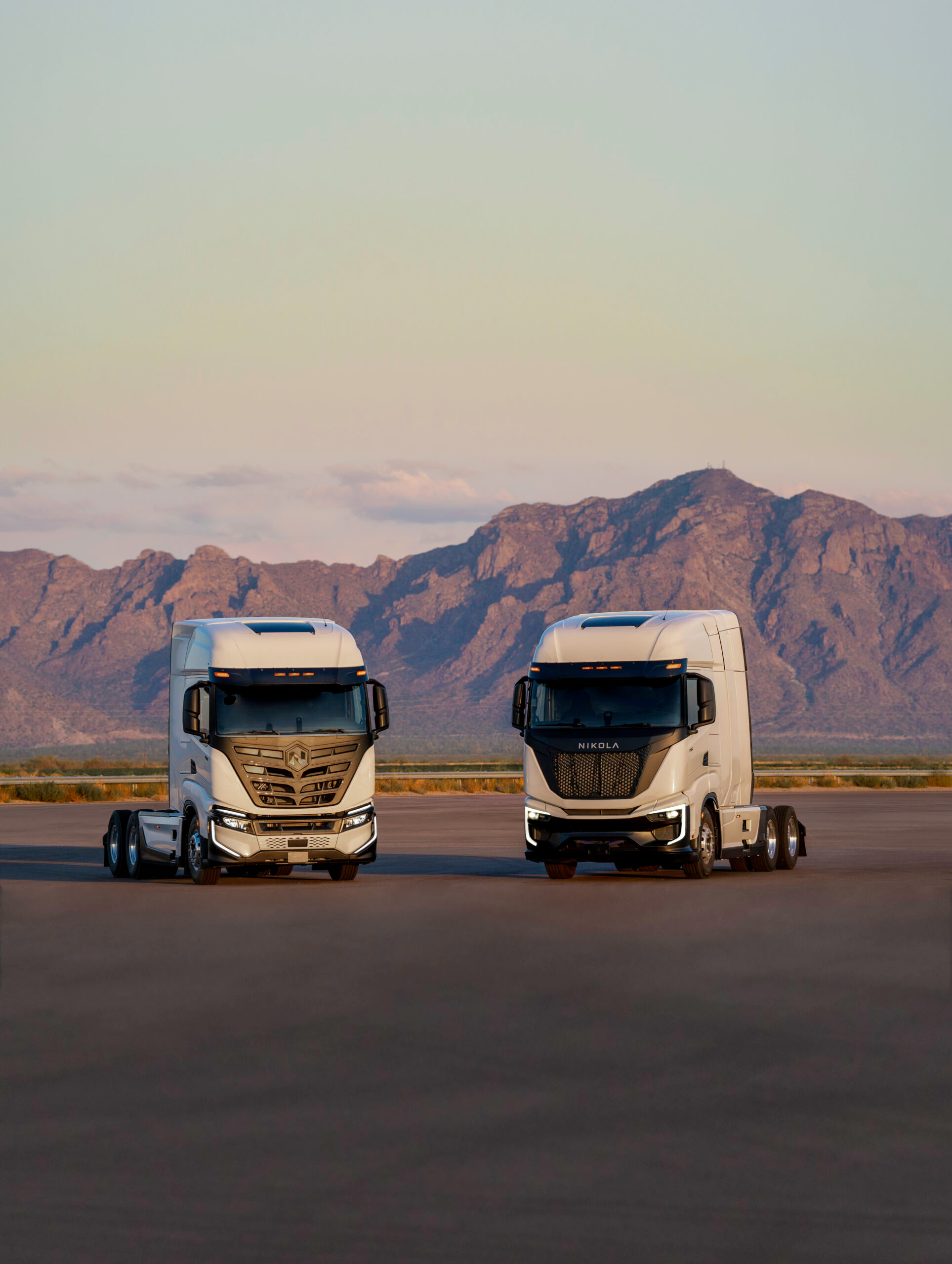 Nikola FCEV and BEV parked