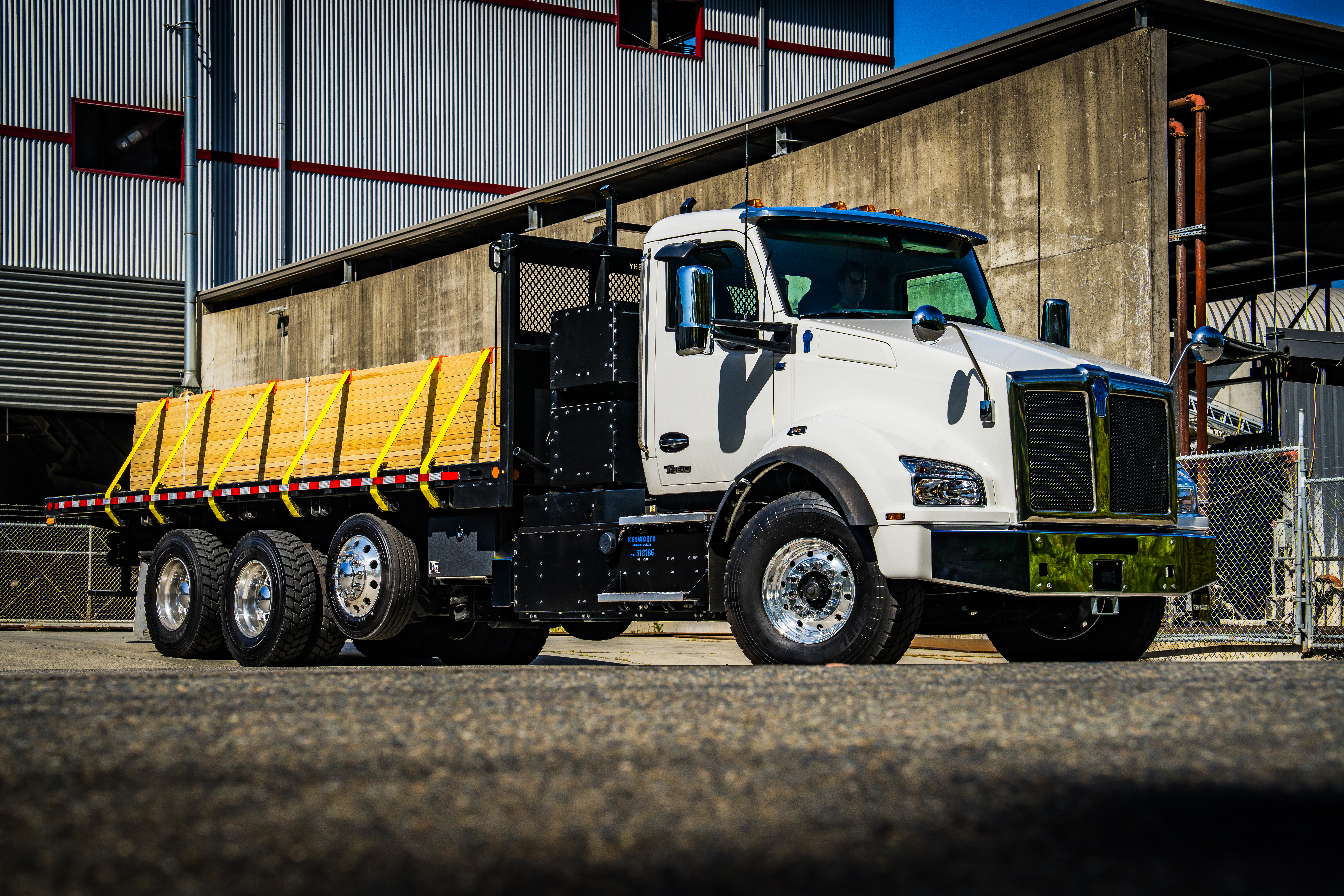 The Kenworth T880E (above) is the industry's first Class 8 vocational battery-electric truck built specifically for the North America market has arrived.