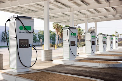 Greenlane on Thursday held a ribbon-cutting at its first electric truck charging station in Colton, California.