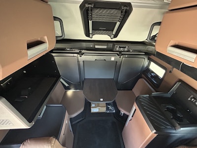 Mack's FlexSuite is nicely appointed with plenty of headroom and a lot of storage.