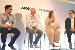 Hamish Woodrow, director of strategic analytics at Motive, Jim Olson, former vice president of safety for Republic Services, Karol Smith, director of transport compliance at Estes Forwarding, and Joe Lovinger, Texas reporter at Bloomberg News.