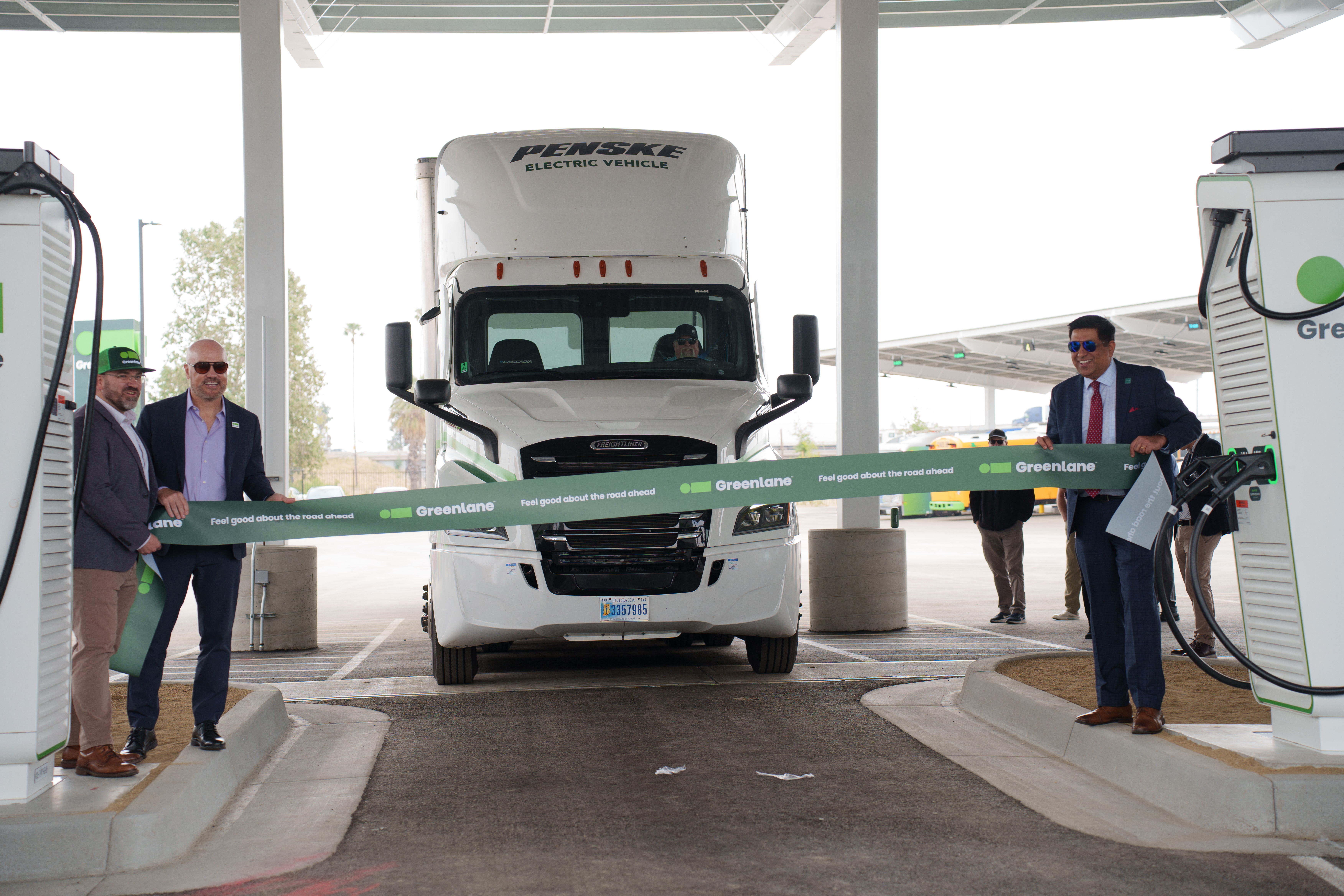 The flagship charging depot took just eight months to complete and is strategically located at the intersection of Interstates 215 and 10.