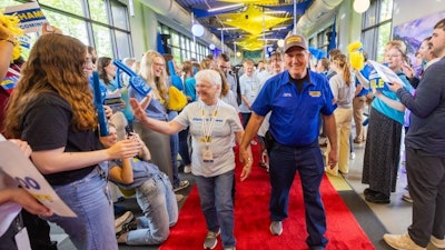 J.B. Hunt's multi-million-mile safe drivers were honored at company headquarters recently.