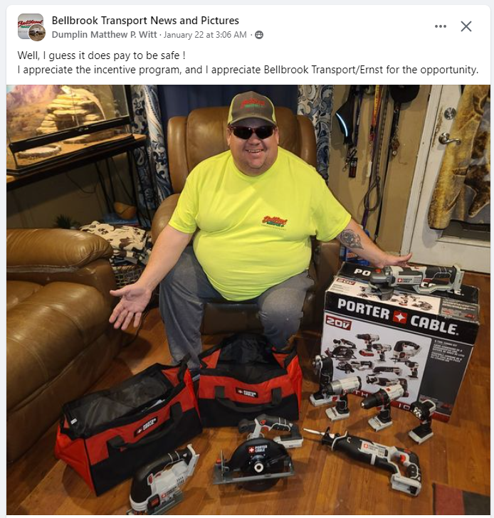 Bellbrook Transport Award Winner