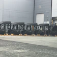 Tesla Semi frames at Nevada factory