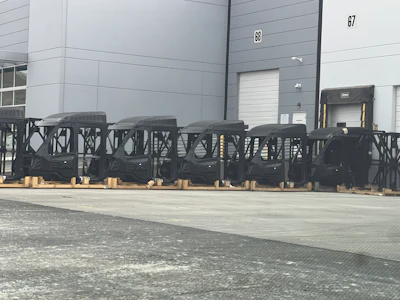 Progress towards Tesla Semi volume production continues as key build components are being delivered to the new Nevada factory.